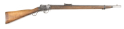 QUEENSLAND ISSUE B.S.A. MARTINI CADET RIFLE: 310 Cal; 25.2" barrel; g. bore; std sights & fittings; C of A markings to rhs of action; B.S.A. & Trade mark to lhs; g. profiles & markings; cleaned silver grey to barrel, action & fittings; rubbed down stock;