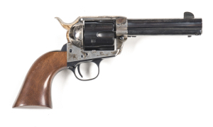 PIETTA MOD.1873 COLT S.A.A. C/F REVOLVER: 45 Colt; 6 shot fluted cylinder; 121mm (4¾") barrel; full blue finish to barrel, cylinder, back strap & t/guard; case colours to frame & hammer; fine walnut grips; gun is new & unfired in its original shipping box