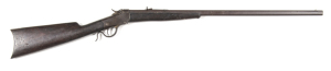 WINCHESTER MOD.1885 LOW WALL FALLING BLOCK RIFLE: 44 WCF; s/shot; 28" octagonal barrel; p. bore; std sights & fittings, 2 line Winchester address, Cal markings & inscribed THE DAISY RIFLE; slight wear to profiles & address; dark brown patina to barrel, ac