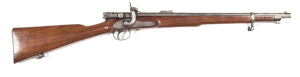 COLONIAL ISSUE CALISHER & TERRY CAPPING B/L CARBINE: 30 bore; 21" barrel; std sights & fittings; vg bore; barrel inscribed CALISHER & TERRY MAKERS TO H. MAJESTIES WAR DEPARTMENT; TERRY'S PATENT 30 BORE to the breech; borderline engraved lock marked CALISH