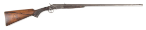 GALLYON SIDE LEVER S/B ROOK RIFLE: 295 Rook; 28" octagonal barrel; f to g bore with slight wear; dovetail front sight with one folding & one standing rear sight; machine cut top rib inscribed GALLYON & SONS CAMBRIDGE: plain borderline engraved frame with 