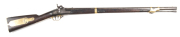 U.S MISSISSIPPI MOD.1841 PERCUSSION RIFLE: 54 Cal; 33" barrel; g. bore with minor pitting; std sights; plain lock marked U.S. 1850 to the heel; REMINGTON'S HERKIMER NY forward of the hammer; brass regulation t/guard, patch box, b/plate & bands; g. profile