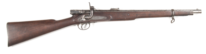 AUSTRALIAN N.S.W. POLICE ISSUE CALISHER & TERRY CAPPING B/L CARBINE: 30 bore; 21" barrel; f. bore; std sights & fittings; barrel inscribed CALISHER & TERRY MAKERS TO H.M. WAR DEPARTMENT; breech inscribed TERRY'S PATENT 30 BORE; iron furniture with t/guard