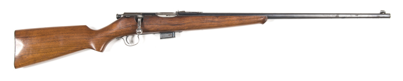 SAVAGE M.100 B/A SPORTING RIFLE: 25-20; 5 shot box mag; 24½" barrel; exc bore; std sights; Savage address, 1917 Patent dates 25-20 markings to receiver; g. profiles & clear markings; retains 85% orig blue finish with areas of spotting to barrel & receiver