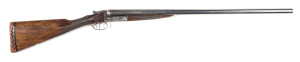CASED COGSWELL & HARRISON B.L.N.E. GENERAL PURPOSE SxS S/GUN: 12G; 2¾" chambers; 30" barrels; 1¼ oz N.P. choked MOD & FULL; tight on the face; vg bores; 95% black finish to barrels; game scene engraved to action with strong case colours; concaved rib insc