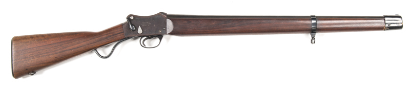 W.W.GREENER POLICE GUN MKIII MARTINI ACTION SHOTGUN: 12G; 2 7/8" chamber; 26" barrel; exc bore; std sights; GREENER POLICE GUN MARK III to rhs of action; vg profiles & clear markings; retaining 85% original blacked finish; plum to action; vg stock; gwo &