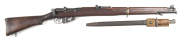 LITHGOW S.M.L.E. MKIII* B/A SERVICE RIFLE: 303 Cal; 25.2" barrel; f to g bore; std sights & fittings; receiver ring marked M.A.LITHGOW S.M.L.E. III* & dated 1942; vg profiles; blue/grey finish to all metal; g. stock with minor bruising; complete with bayo