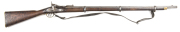 INDIAN ISSUE SNIDER ENFIELD LONG RIFLE: 577 Cal; 36.5" barrel; p. bore; std sights & fittings; lock marked VR, ROYAL CYPHER 1861 ENFIELD; brass regulation furniture; wear to profiles & markings; silver grey finish to all metal; f. stock with considerable