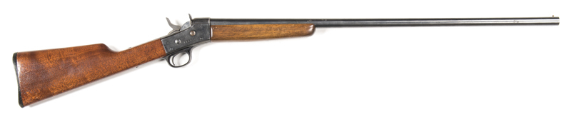 REMINGTON ROLLING BLOCK S/B SHOTGUN: 16G; 31" barrel; g. bore with pitting near the breech; 1869 date to rhs of frame; vg profiles; blue finish to all metal; vg stock & forend; gwo & vg cond. #548 L/R