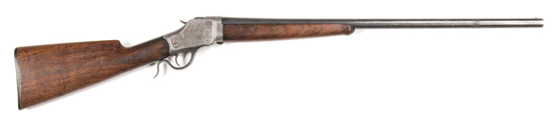 WINCHESTER 1885 HI-WALL TAKE DOWN S/B SHOTGUN: 20G; 26" barrel; 2½" chambers; full choke; g. bore; std bead front sight, 2 line New Haven address & NICKEL STEEL & SMOKELESS POWDER; tang marked PAT OCT 7TH 79 Winchester trade mark; g. profiles & clear mark