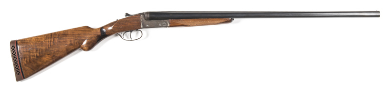 SPANISH UGARTECHEA SxS GAME GUN: 12G; 28" barrels; 2¾" chambers; tight on the face; choked MOD & FULL; vg clean bores; g. profiles; vg blacked finish to barrels; patchy finish to boxlock action & t/guard; g. stock & forend; 14" LOP, 3.3 kgs weight; gwo &