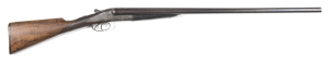 W. CASHMORE S.L.N.E. SxS GAME GUN: 12G; 2¾" chambers; 30" barrels; tight on the face; machine cut rib; choked MOD & FULL; f to g bores; fine foliate engraved box locks & actions; thinning black finish to barrel; blue/grey to box locks & actions; chequered