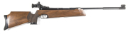 FEINWERKBAU MOD 300S TARGET AIR RIFLE: 177 Cal; 20" barrel; g. bore; std rear target peep & globe type front sight; Company trade mark & address to breech; sharp profiles & clear markings; retaining 97% orig blue finish with a few minor marks; vg stock wi