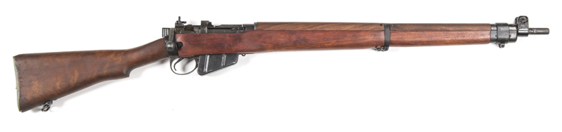 U.S. ENFIELD SAVAGE NO.4 MKI* B/A SERVICE RIFLE: 303 Cal; 10 shot mag; 25.2" barrel; exc bore; std sights & fittings; lhs of receiver ring marked 56C7147 N.Z.; side rail U.S. PROPERTY S.N.2 MX1*; sharp profiles & clear markings; retaining 98% original war