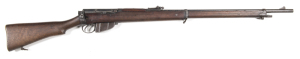 BRITISH L.S.A. LEE SPEED PATENT M.L.E. MKI B/A RIFLE: 303 Cal; 10 shot mag; 30.2" barrel; p. bore; std front sight & adj B.S.A. rear sight; receiver ring marked L.S.A. Co Ld II L.M.;Lee Speed's patents to the breech; E & VIC GOVT to knox form; g. profiles