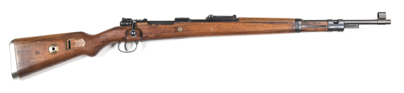 PORTUGUESE MAUSER MOD.41 B/A SHORT RIFLE: 8x57; 5 shot mag; 23.62" barrel; fine bore; std sights & fittings; Portuguese National crest to the breech & dated 1941; barrel marked 41 R83 along with several Third Reich inspection stampings; MAUSER-WERKE AG OB