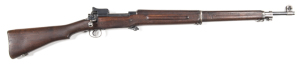 U.S. WINCHESTER M.17 B/A SERVICE RIFLE: 30-06; 5 shot mag; 26" barrel; g. bore; std sights & fittings; muzzle marked W. with flaming bomb motif & 10-17; breech marked U.S. MODEL OF 1917 WINCHESTER & s/n 34429; side rail marked with a star within a circle 