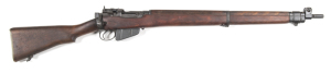 U.S. NO.4 MKI* B/A LEND LEASE SERVICE RIFLE: 303 Cal; 10 shot mag; 25.2" barrel; exc bore; std sights & fittings; lhs receiver ring marked 33C2105 S.1942; side rail marked NO4 MKI*; US PROPERTY to top of side rail; sharp profiles & clear markings; 97% ori