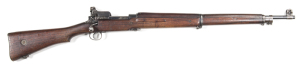 WINCHESTER P14 B/A RANGE RIFLE: 303 Cal; 5 shot mag; 26" barrel; g. bore; std front sight, rear sight removed & fitted with an Alf J. Parker model T.Z. 14-35 graduated target peep sight; British acceptance stamps to side rail; g. profiles & clear markings