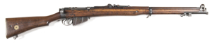 BRITISH B.S.A. CO S.M.L.E. MKI B/A SERVICE RIFLE converted to 22 PATT 14 TRAINING RIFLE: 22 LR; s/shot; 25.2" barrel; vg bore; std sights, incl front & rear lobbing sights; receiver ring marked A.G.PARKER BIRMINGHAM; obverse side WESTLEY RICHARDS V.R. & R