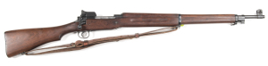 U.S. EDDYSTONE M1917 B/A SERVICE RIFLE: 30-06 Cal; 5 shot mag; 26" barrel; g. bore; std sights & fittings; breech marked U.S. MODEL OF 1917 EDDYSTONE & s/n 1163526; E. flaming bomb motif 9-18 to the muzzle; flaming bomb motifs to side rail & bolt handle; 