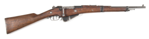 FRENCH BERTHIER-MANNLICHER MOD 1890/1916 MUSKETOON: 8x50R Cal; 5 shot mag; 17.5" barrel; g. bore; std sights & fittings; M16 to side rail; slight wear to profiles & markings; blue/black finish to all metal; bolt in the white; g. stock with moderate bruisi