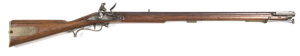 BRITISH FLINTLOCK BAKER RIFLE: .625" Cal; 30½" rnd barrel, GR proof & view & HEELY to breech, sword bar to muzzle; g.bore, crisp 7 groove rifling with lt pitting near muzzle; brass front sight & lump rear sight; rounded lock by KETLAND & Co with crown ove
