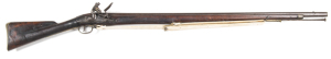 WINDUS PATT FLINTLOCK MUSKET by MANTON: .78" Cal; 39" barrel, breech engraved with Gunmaker’s view, proof & DM, also EICo bale mark & MANTON 1793; typical military lock, swan neck cock, tail engraved with 1793 & EICo bale mark, centre engraved MANTON & wi