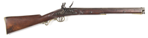 BRITISH V.RARE & HISTORICAL 1833 MANTON PATTERN FLINTLOCK CARBINE: 16 bore; 20" barrel; f. bore; plain sighted barrel, tang & captive rod; London proofs to the breech; plain lock with stepped heel; bolted safety & engraved WR, ROYAL CYPHER, TOWER & dated 