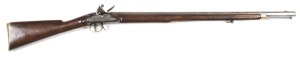 BRITISH LACY & CO 1796 PATT YOEMANRY FLINTLOCK CARBINE: 750 Cal; 32" rnd barrel with THE GUNMAKER'S COMPANY LONDON proofs to the breech; std sights & offset ramrod; fitted with an H. NOCK Patent screwless lock inscribed LACY & CO LONDON & re-inforced cock