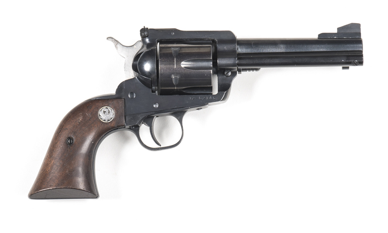 RUGER NEW MODEL BLACKHAWK C/F REVOLVER: 357 Magnum; 6 shot fluted cylinder; 121mm (4¾") barrel; g. bore; std sights; Ruger address & Trade mark to lhs of barrel; RUGER 357 MAGNUM CAL NEW MODEL BLACKHAWK to lhs of frame; g. profiles & clear markings; 98% o