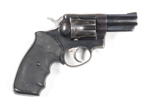 RUGER SPEED SIX C/F REVOLVER: 357 Magnum; 6 shot fluted cylinder; 70mm (2¾") barrel; g. bore; std sights, address to lhs of barrel, Cal markings to rhs & Trade mark & RUGER SPEED SIX to rhs of frame; g. profiles & clear markings; 75% original blue finish 