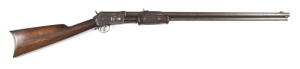 COLT LIGHTNING MEDIUM FRAME P/A RIFLE: 32 Cal; 15 shot tube mag; 26" barrel; p. bore; std sights, 2 line Hartford address to barrel & Rampant Colt Trade mark to lhs of action; g. profiles & clear address; slight wear to Trade mark; plum finish to barrel, 