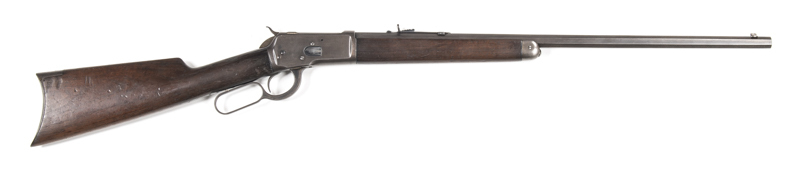WINCHESTER MODEL 1892 HALF MAG SPORTING RIFLE: 32 WCF; 5 shot mag; 24" octagonal barrel; g. bore; std sights, MODEL 92 WINCHESTER REPEATING ARMS CO NEWHAVEN CONN. MODEL 92 WINCHESTER TRADE MARK & REG U.S. PAT. OFF & FGN; vg profiles; clear address & marki