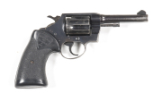 COLT POLICE POSITIVE SPECIAL REVOLVER: 38 Special; 6 shot fluted cylinder; 102mm (4”) round barrel; vg bore; std sights, Colt address & Cal markings; Rampant Colt Trade mark to lhs of frame; vg profiles & clear markings; 75% original blue finish remains w