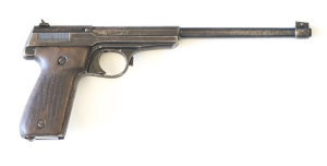 WALTHER SPORT MODEL 1926 HAMMERLESS S/A PISTOL: 22 LR; 10 shot mag; 242mm (9½”) round barrel; g. bore; std sights, WALTHER BANNER & Patent to lhs of frame; WAFFENFABRIK WALTHER ZELLA-MEHLIS (THUR) & Cal marking to rhs; g. profiles & clear markings; blue/g