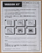 SPACE INVADER (France, born 1969), Invasion Kit No.06 "Runner", tile mosaic, Space Invader: Blue / Eyes : Black & White Background : Black, limited edition numbered 56/150, original documentation verso, 38 x 39cm, frame 38 x 43cm overall - 3