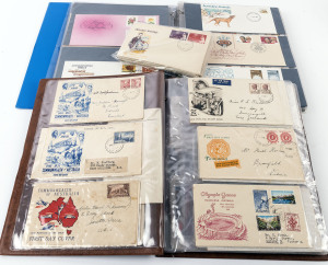 AUSTRALIA: First Day & Commemorative Covers: 1937 - 1999 collection in 2 albums and loose in an envelope; mainly QE2 pre-decimal and decimal period (approx.250).