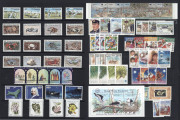 CHRISTMAS ISLAND: 1958-2000s Collection on hagners, mostly MUH with sets incl.1958 Overprints (hinged mint), 1963 Pictorials, 1968 Fish, 1982 Birds, 1985 Crabs 1st, 2nd & 3rs series, 1987 Wildlife (plus sheetlet to $2), 1990 Transport, 1992 Shells, few 19 - 5
