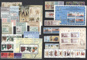 COCOS ISLANDS: 1963-2000s Collection on hagners mostly MUH with sets incl. 1963 Pictorials (plus 2/- & 2/3d used blocks of 4), 1979 Fish, 1982 Butterflies, 1985 Molluscs, 1987 Sailing se-tenant block of 20 with Cup-Pex marginal imprint, 1990 Flora M/S ove - 6