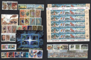 COCOS ISLANDS: 1963-2000s Collection on hagners mostly MUH with sets incl. 1963 Pictorials (plus 2/- & 2/3d used blocks of 4), 1979 Fish, 1982 Butterflies, 1985 Molluscs, 1987 Sailing se-tenant block of 20 with Cup-Pex marginal imprint, 1990 Flora M/S ove - 7