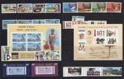 NAURU: 1954-91 MUH array on hagners with 1954-65 pre-decimals complete, decimals incl. numerous commemorative and defintive sets, plus eight M/Ss, generally very fine. (few 100s) - 7