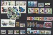 NORFOLK ISLAND: 1947-90 MUH collection with many sets incl.1947 Ball Bay, 1953 Pictorials, 1960 Pictorials to 10/- (2, one optd 'SPECIMEN'), 1970 Birds, 1974 UPU M/S, 1987 Scenes, with plenty of later commemorative and definitive sets to $5 and some M/Ss, - 5