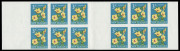 NEW ZEALAND: Booklet Sheet Plate Proofs: 1967 3c Paurangi, Imperforate proofs in issued colours on gummed watermarked paper: 2 panes of 6 with gutter between & wide uncut margin at sides. Ex De La Rue Archives - only one sheet of 24 panes in private hand