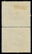 PAPUA: OFFICIALS: 1931-32 (SG.O62, O62a) 6d Lakatoi OS Overprinted vertical pair, the lower unit (MUH) with "POSTACE at left" variety. The upper unit Mint. (2). Cat.�170++. - 2