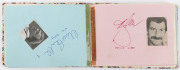 1950-90s AUTOGRAPHS: in small autograph book, often with small images of the signatory affixed alongside, including Frank Tyson, Andy Roberts, Joel Garner, David Hookes, Kepler Wessels, Ken Barrington, Bedser twins, Tony Greig, Derek Randall, Geoffrey Bo - 3