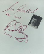 1950-90s AUTOGRAPHS: in small autograph book, often with small images of the signatory affixed alongside, including Frank Tyson, Andy Roberts, Joel Garner, David Hookes, Kepler Wessels, Ken Barrington, Bedser twins, Tony Greig, Derek Randall, Geoffrey Bo - 6