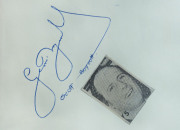 1950-90s AUTOGRAPHS: in small autograph book, often with small images of the signatory affixed alongside, including Frank Tyson, Andy Roberts, Joel Garner, David Hookes, Kepler Wessels, Ken Barrington, Bedser twins, Tony Greig, Derek Randall, Geoffrey Bo - 7