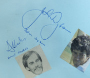 1950-90s AUTOGRAPHS: in small autograph book, often with small images of the signatory affixed alongside, including Frank Tyson, Andy Roberts, Joel Garner, David Hookes, Kepler Wessels, Ken Barrington, Bedser twins, Tony Greig, Derek Randall, Geoffrey Bo - 8