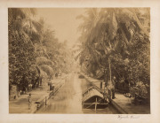 VIEWS OF CEYLON Old-time album with embossed date and initials to front cover "A.M.B. 20. 3. 93" containing fourteen fine albumen prints, each 20 x 26cm and laid down - 7